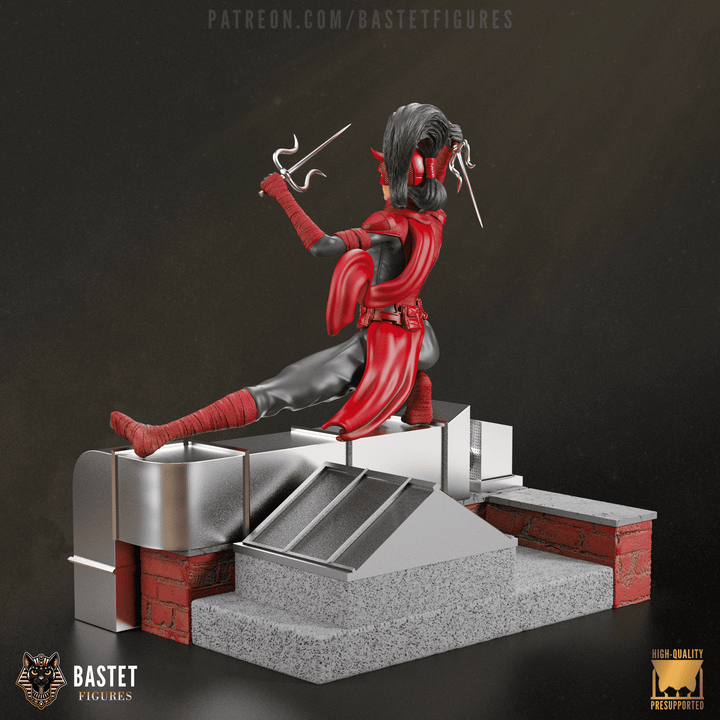 Elektra | Fan Sculpted Statue
