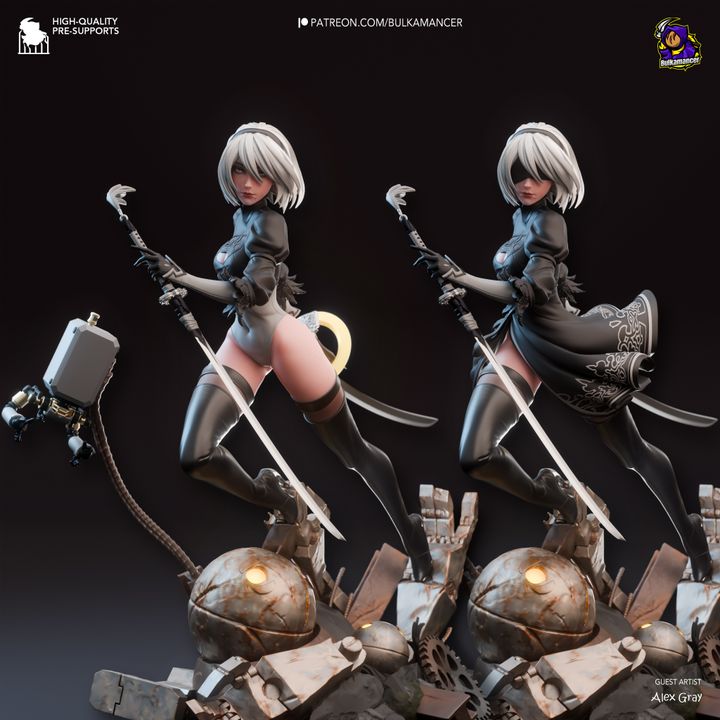 2B | Fan Sculpted Statue