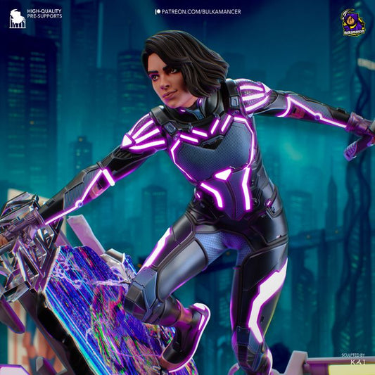 Cyber Split Fiction | Fan Sculpted Statue
