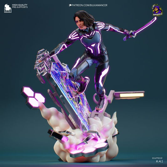 Cyber Split Fiction | Fan Sculpted Statue