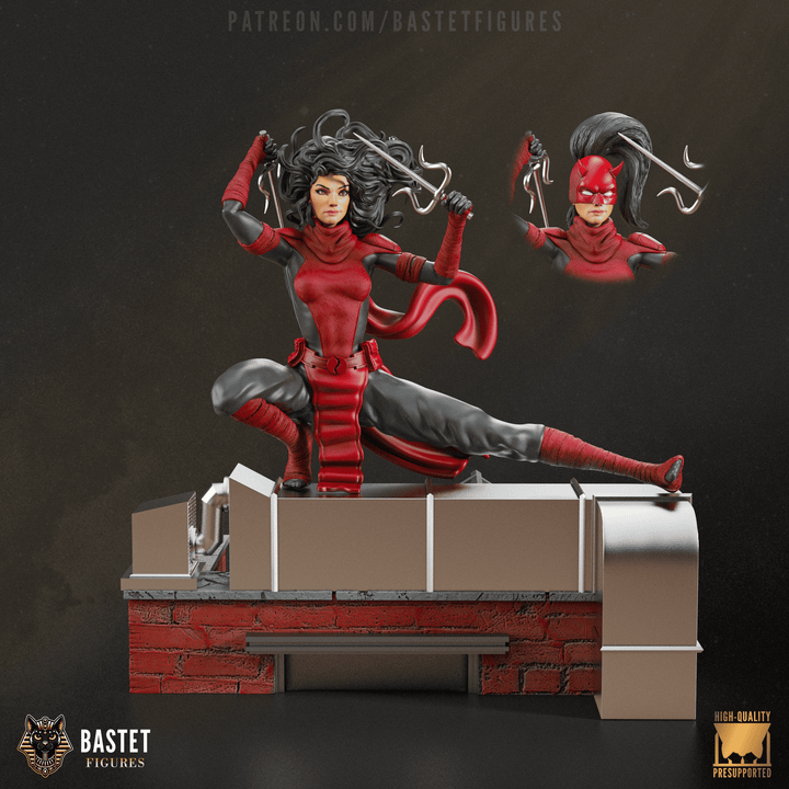 Elektra | Fan Sculpted Statue