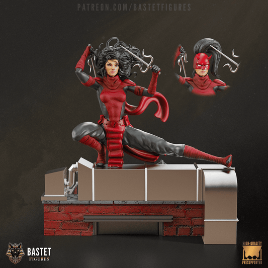 Elektra | Fan Sculpted Statue