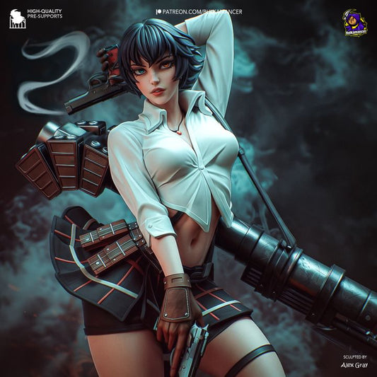 Lady | Fan Sculpted Statue