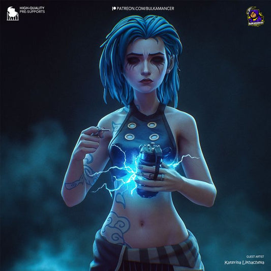 Jinx, Broken Symbol | Fan Sculpted Statue