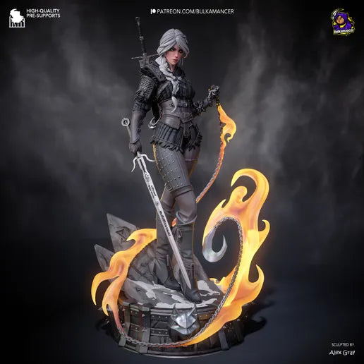 Ciri (Sylized) | Fan Sculpted Statue
