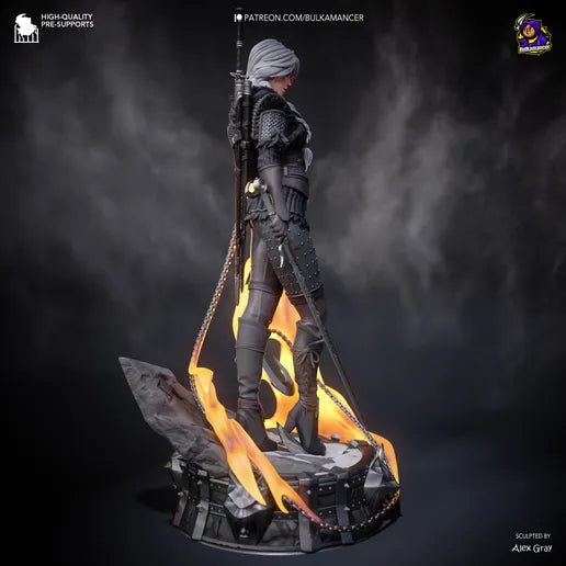 Ciri (Sylized) | Fan Sculpted Statue
