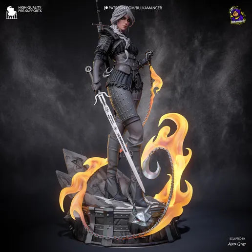 Ciri (Sylized) | Fan Sculpted Statue